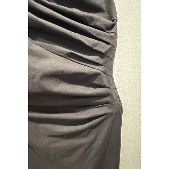 ASTR The Label Size Small Armona Square Neck Ruched Midi Dress Black Backless - Picture 7 of 10